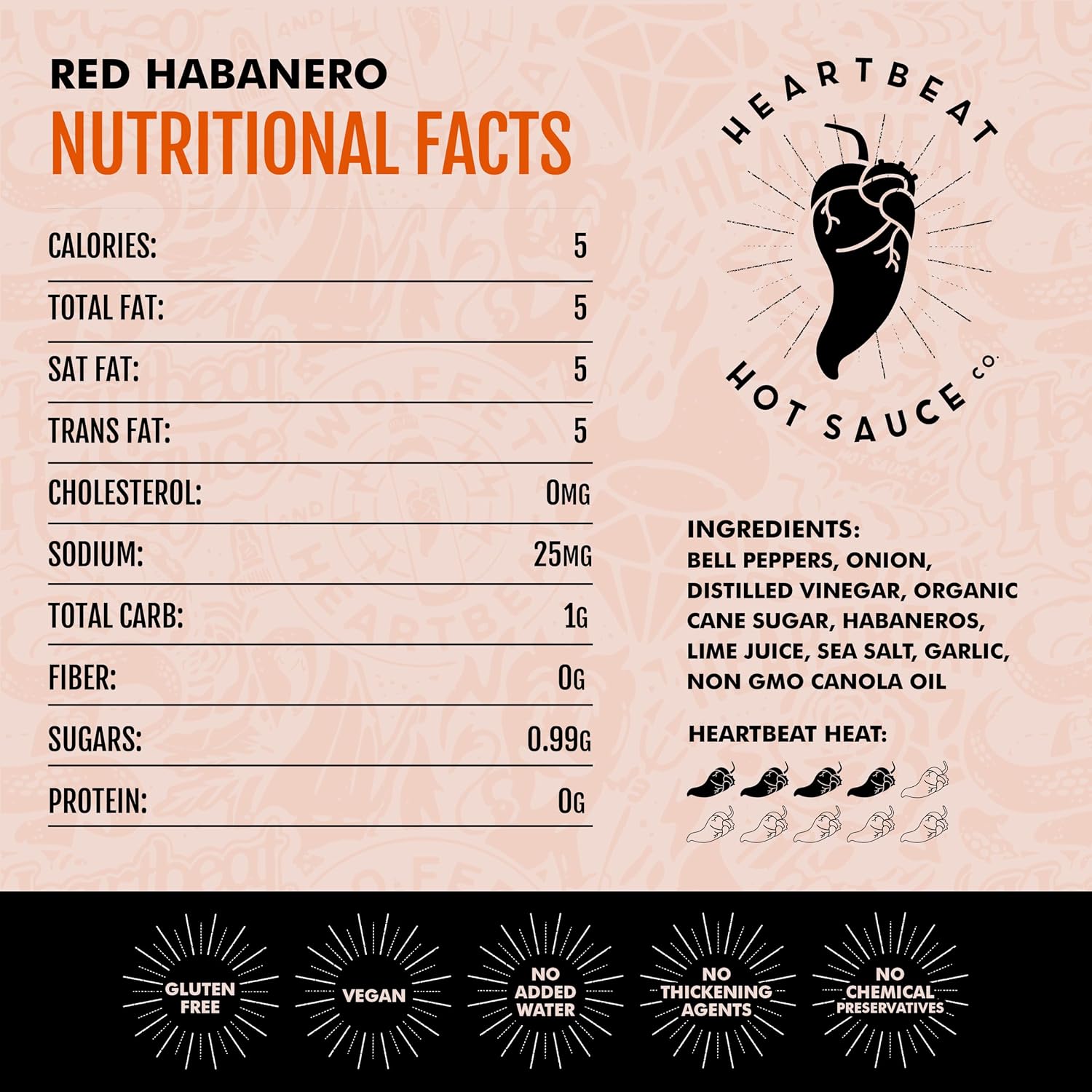 Heartbeat Hot Sauce Co. | Red Habanero